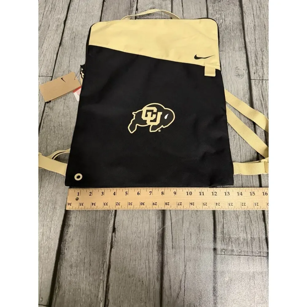 NWT Colorado Buffaloes Nike Utility Gymsack Black And Gold